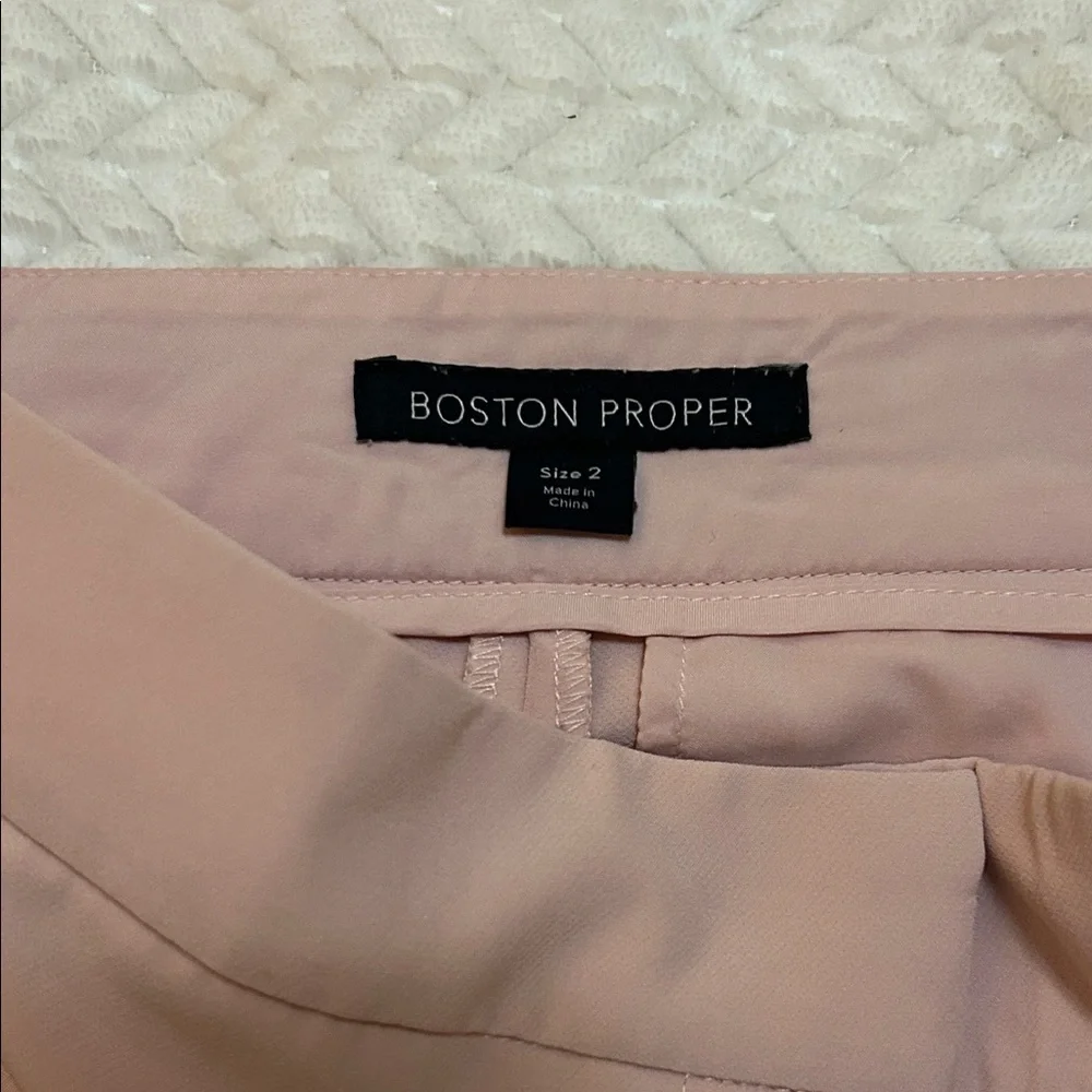 Set of 4 like-new Boston Proper Women's Trousers - Red, Tan, Pink, Cream - Picture 3 of 7
